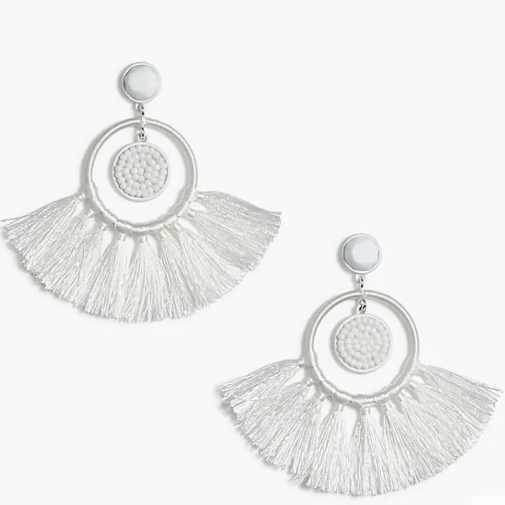 NWT Jcrew beaded tassel earrings